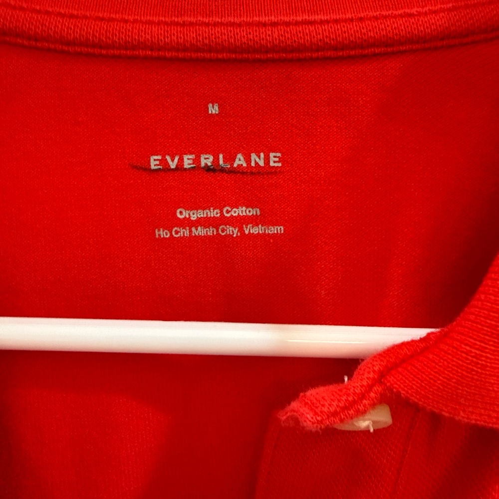 New Everlane Red Polo Women’s shirt - Picture 4 of 9